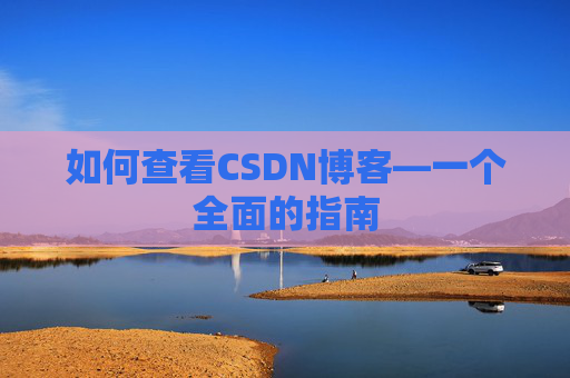 如何查看CSDN博客—一个全面的指南